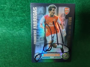 CESC FABREGAS - ARSENAL Signed Attax 07/08 M.O.M. Football Trading Card  for sale on Ebay