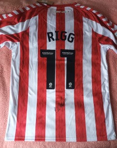Chris Rigg Signed Football Shirt Sunderland Afc Photo Proof for sale on Ebay