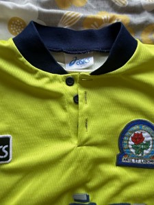 ASICS Blackburn Rovers Away Shirt Yellow Adult L Short Sleeve Football Jersey for sale on Ebay