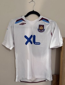 West ham united 2007/08 Away shirt size LB for sale on Ebay