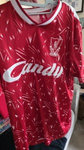 Liverpool FC 1989-91 Retro Football Shirt XL Candy Red Home for sale on Ebay