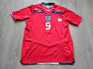 Mens Umbro England ROONEY #9 Away football shirt 2008 - 2010 Size M for sale on Ebay