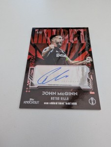 2026 Topps Knockout John McGinn /5 Auto Aston Villa for sale on Ebay