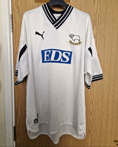 PUMA Derby County Home Shirt Adults XL White Short Sleeve EDS Sponsor for sale on Ebay