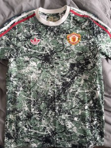 adidas Manchester United The Stone Roses Training Shirt Green Short Sleeve M for sale on Ebay