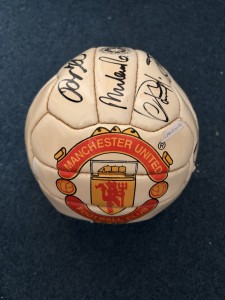 Manchester United Signed Ball Signatures Including Beckham, Cantona And Others for sale on Ebay