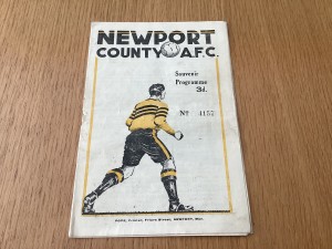 Newport County v Huddersfield Town Jan 29th 1949 Programme  for sale on Ebay