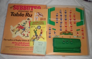 VINTAGE SUBBUTEO INTERNATIONAL EDITION TABLE RUGBY COMPLETE +  REF & LINESMEN for sale on Ebay
