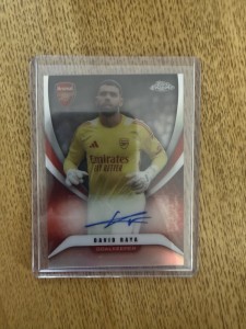 Topps Arsenal Chrome David Raya Base Autographed Card for sale on Ebay