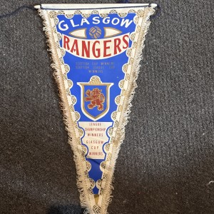 Vintage Glasgow Rangers FC football pennant for sale on Ebay