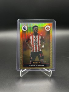 Topps Merlin Premier League - Simon Adingra - Sunderland - Gold Parallel - /50 for sale on Ebay