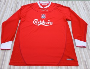 Liverpool 2002/04 Men's Size M Reebok Long-sleeve Home Vintage Football Shirt for sale on Ebay
