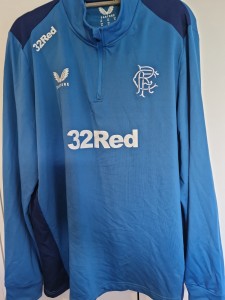 Rangers Quarter Zip 2XL Blue for sale on Ebay