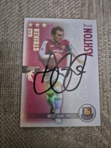 Signed Dean Ashton West Ham United Football Shoot Out Card 2006/07 for sale on Ebay