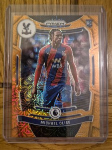 Michael Olise - Crystal Palace RC RARE 2021-22 Panini Prizm Orange Mojo Card for sale on Ebay