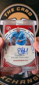 Erling Haaland Manchester City Topps Pristine  2026 Red Chrome Refractor Auto /5 for sale on Ebay