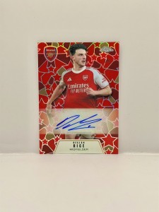 Declan Rice Topps Chrome Arsenal 25-26 All Stars Auto Red 1/5 for sale on Ebay