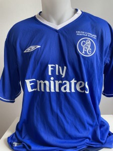 Umbro Chelsea Rare match issue home shirt USA tour 2004  Frank Lampard signed for sale on Ebay