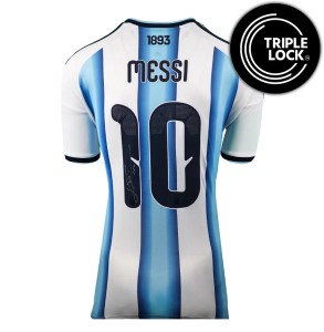 Lionel Messi Back Signed Argentina 2026 Home Shirt (eBay Live 22/7) for sale on Ebay