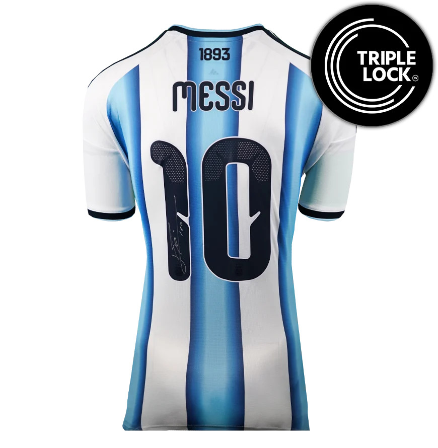 Lionel Messi Back Signed Argentina 2026 Home Shirt (eBay Live 22/7) for sale on Ebay