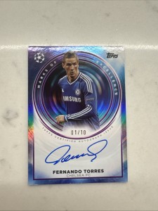 Fernando Torres /10 On Card Auto Marks Of Excellence 2025-26 Chelsea MOE for sale on Ebay