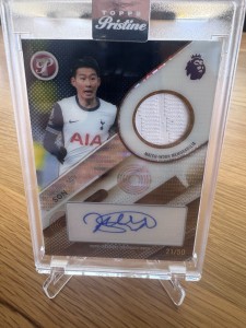 2026 Topps Pristine Premier League Heung-Min Son Relic Auto /50 Tottenham for sale on Ebay