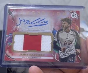 Topps Inception 2026 James Maddison Player Worn Patch Auto /10 Tottenham Hotspur for sale on Ebay
