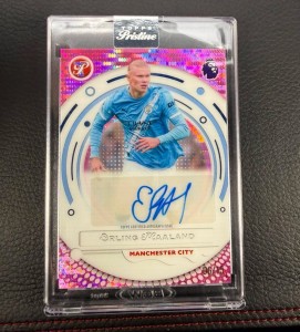 Erling Haaland Topps Pristine 2026 Manchester City Auto Pink - 06/15 ENCASED! for sale on Ebay