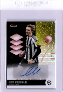 Nick Woltemade Auto /10 - Newcastle - 2025-26 Topps Finest UCC  for sale on Ebay