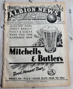 West Bromwich Albion v Notts County 1940/41 Ex-Bound Volume for sale on Ebay