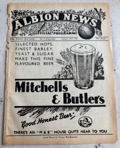 West Bromwich Albion v Notts County 1940/41 Ex-Bound Volume for sale on Ebay