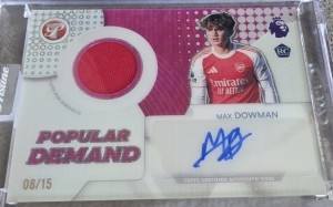 Max Dowman Patch Auto /15 Pink Pristine 2025/26 Arsenal for sale on Ebay