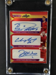 Leaf Auto Cristiano Ronaldo Wayne Rooney &DB Manchester United /6 No Topps Auto for sale on Ebay
