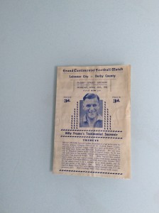 LEICESTER CITY V DERBY COUNTY 30.04.1951 BILLY FRAME TESTIMONIAL GAME LEICESTER for sale on Ebay