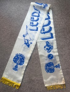 LEEDS UNITED FC Rare VINTAGE SILK SCARF FOOTBALL MEMORABILIA LUFC THE PEACOCKS for sale on Ebay