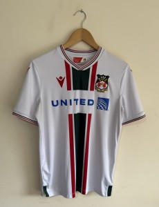 Wrexham AFC 2023/2024 Away Macron White Football Shirt Jersey Mens Size Medium for sale on Ebay
