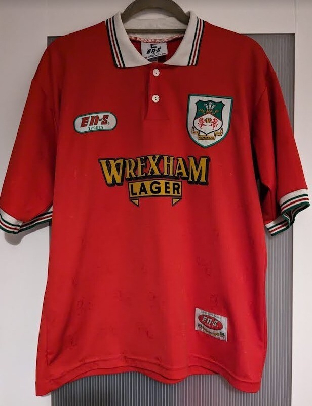 Wrexham AFC Home Shirt 1997 1998 Rare Collectors Wrexham Lager ENS for sale on Ebay