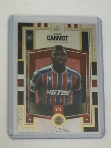 #65 - Jaydee Canvot 5/5 Crystal Palace 2026 Topps Gold Premier League Rookie for sale on Ebay