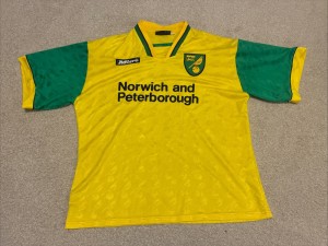 Norwich City F.C. Vintage 96/97 Mitre Home Football Shirt Size Large for sale on Ebay