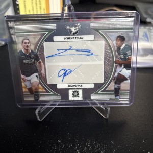 Efl Football Panini Base Dual Auto Lorent Tolaj And Bim Pepple Plymouth argyle  for sale on Ebay
