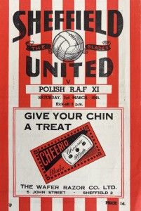Sheffield United v Polish RAF XI Friendly 1944/45 for sale on Ebay