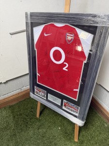 Framed Arsenal invincibles Hand signed Squad shirt With COA for sale on Ebay