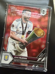 2025-26 Topps Now UEFA Europa League John McGinn 5/5 #32 Aston Villa for sale on Ebay