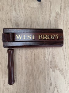 West Bromwich Albion Wooden Football Supporter Rattle Clapper for sale on Ebay