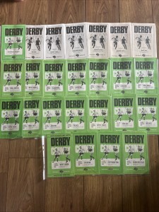 Complete Season Derby County Home Programmes 1970/71 Includes Forest Postponed for sale on Ebay