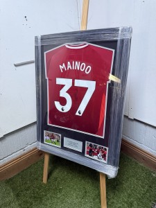Framed Kobbie Mainoo Signed Manchester United Shirt With  COA for sale on Ebay