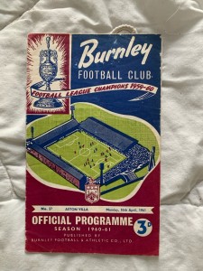 1960-1 Burnley V Aston Villa League Cup Semi Final 1st Ever for sale on Ebay