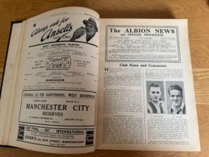 WBA BOUND VOLUME 1936/37 for sale on Ebay