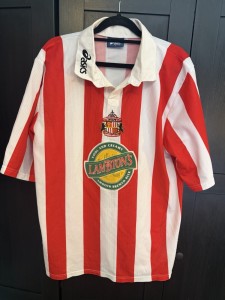 Authentic Original Asics Sunderland FC 1997 1998 Home Shirt Men’s Large for sale on Ebay
