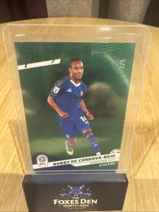 Panini Bobby De Cordova-Reid /5 Leicester city for sale on Ebay